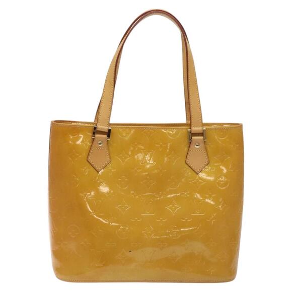 LOUIS VUITTON Monogram Vernis Houston Hand Bag Beige M91004 - Picture 3 of 13